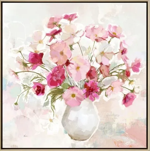 toile-encadree-03-3311 fleurs rose