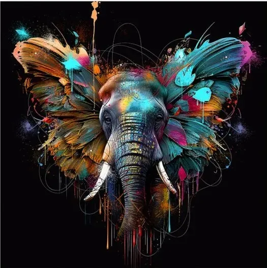 impression-sur-verre-elephant-color