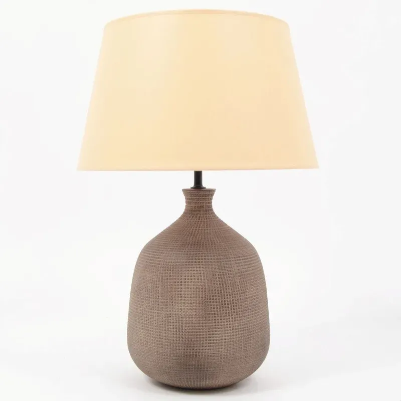 CINTHYA lampe marron ceramique