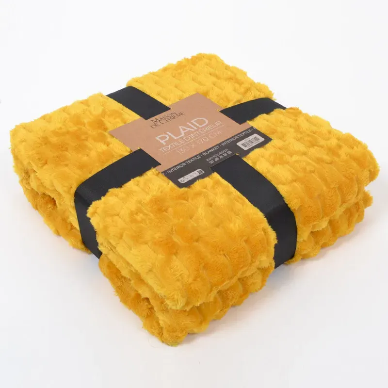 HELENA Plaid Miel 130x170