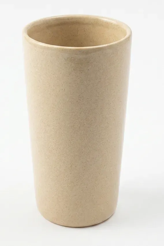VASE Grès beige Hauteur 15cm