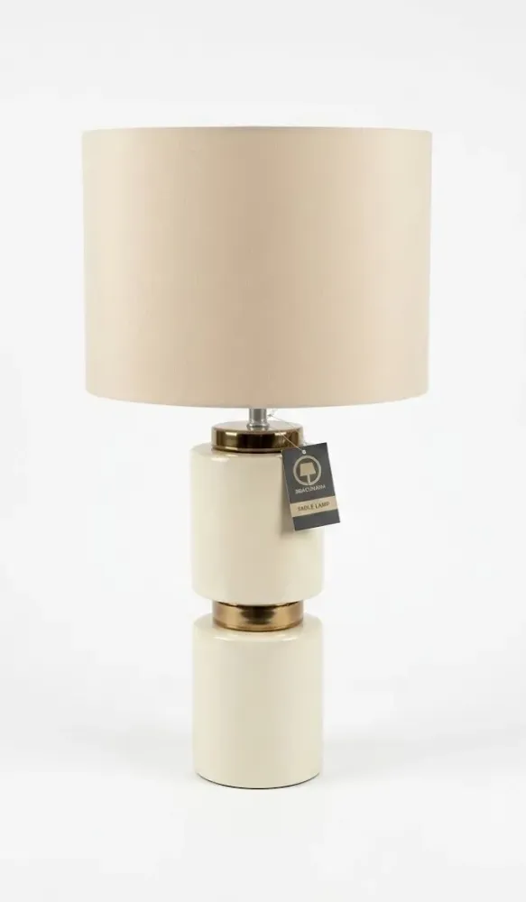 STRIPE Lampe Crème/Or